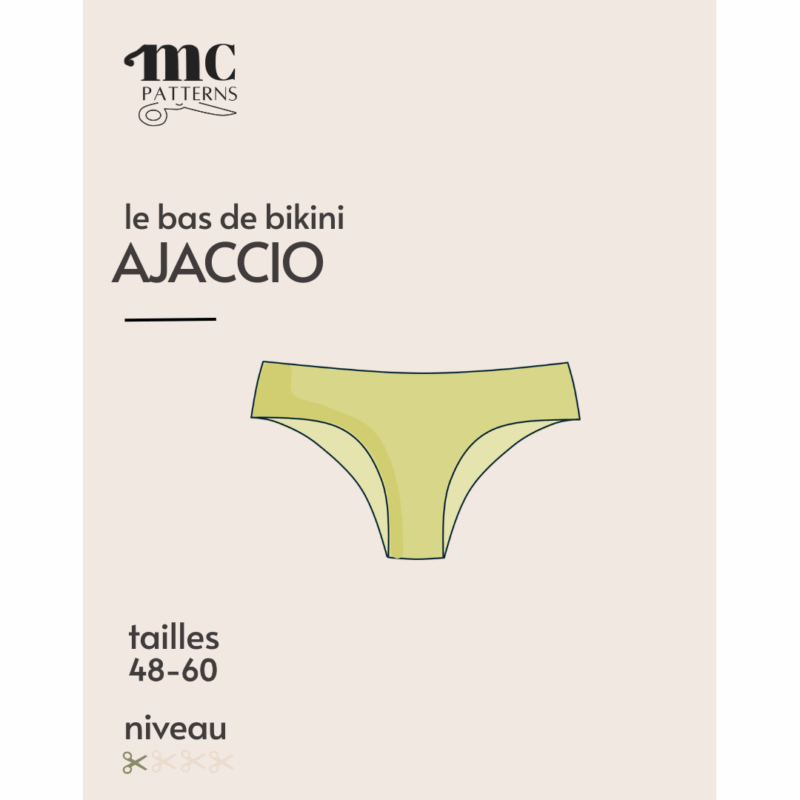 Le bas de maillot de bain Ajaccio - gamme 48 à 60